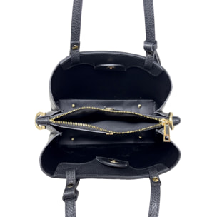 Borsa a Mano Elegante da Donna in Pelle Martellata con Tracolla
