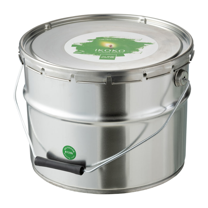 J-Line bougie exterieure Pot De Peinture - métal/cire - vert - large - 135H