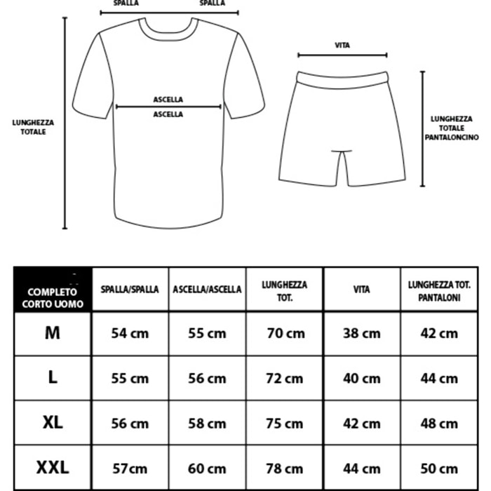 Completo Homewear Uomo Corto GIVOVA Cotone