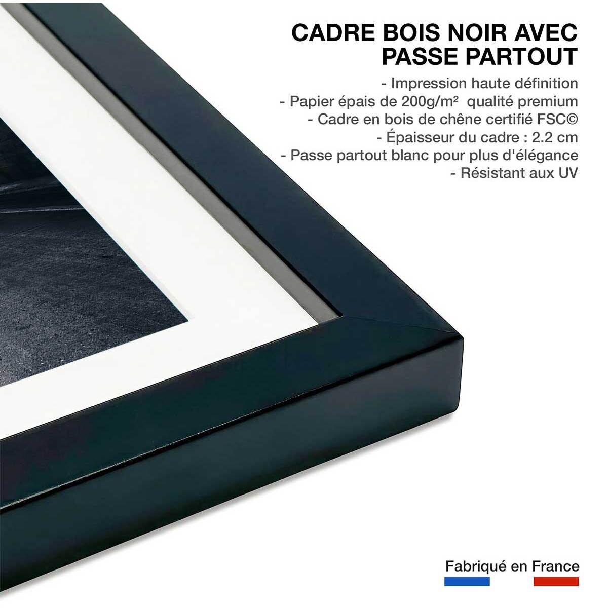 Affiche urbaine get lost somewhere Affiche sous cadre noir