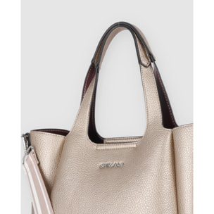 Bolso - Oro - Medida: 26 cm x 20 cm x 15 cm