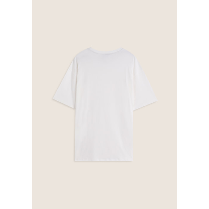 T-shirt uomo comfort fit con logo spessorato