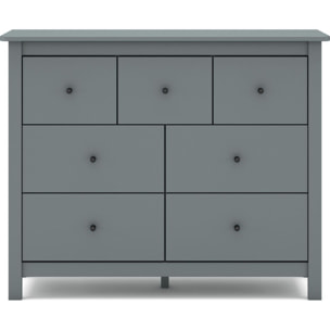 Commode 7 tiroirs en bois massif - MACHA