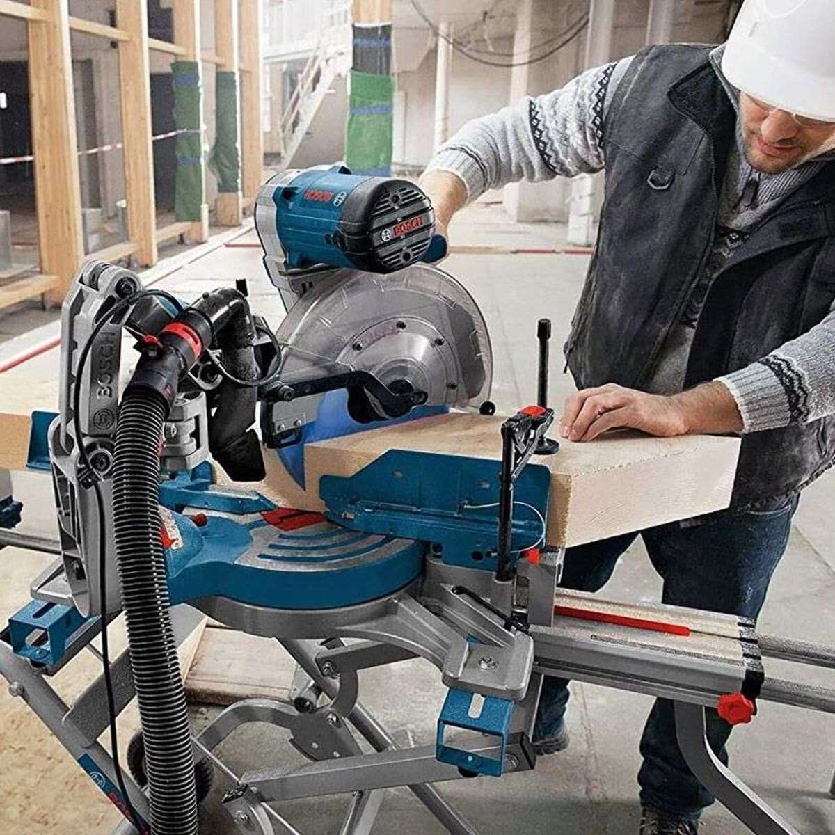 Scie radiale à onglets GCM 12 GDL 2000W - BOSCH - 0601B23600