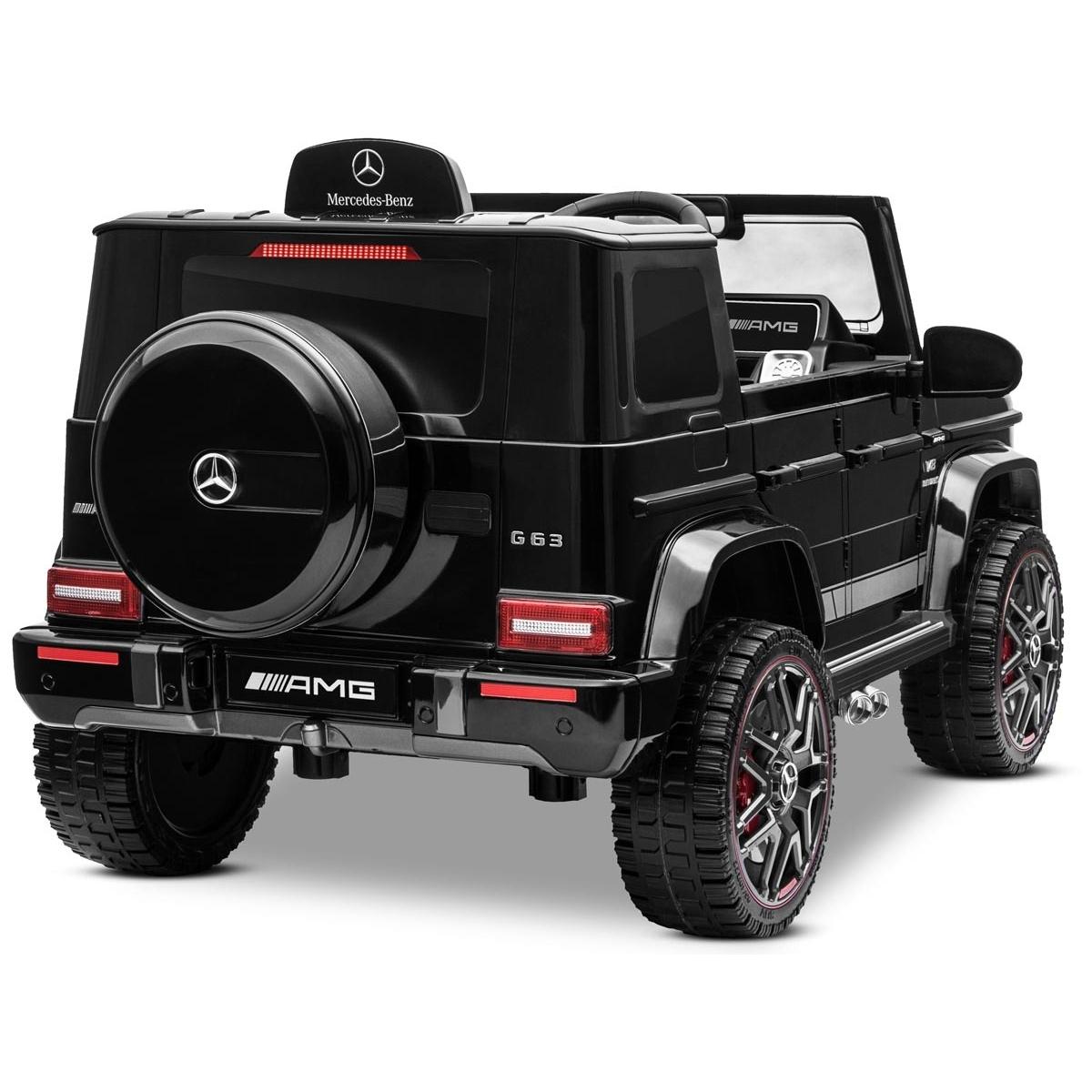 Coche de bateria MERCEDES-BENZ G63 AMG BLACK vehículo eléctrico infantil 12V 3 años