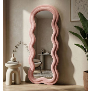 SPECCHIO DA MURO TEDDY ROSA CM 60X4X160 (MISURA SPECCHIO CM 39X137)