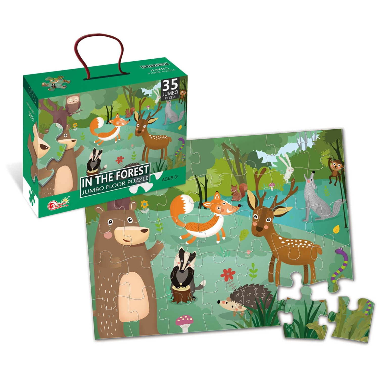 PUZLE DE 35 PIEZAS: EN EL BOSQUE