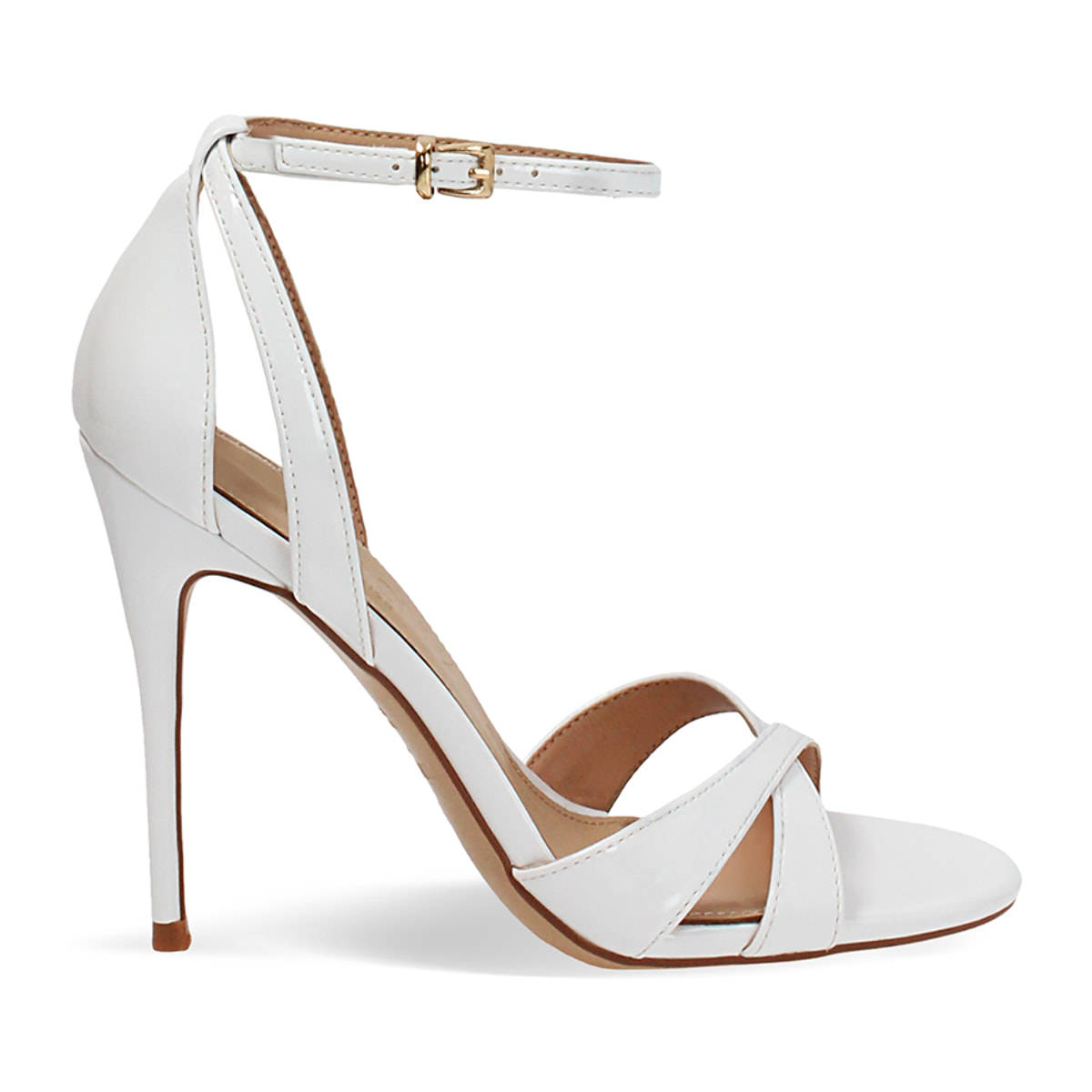 Sandali bianchi tacco 11,5 cm