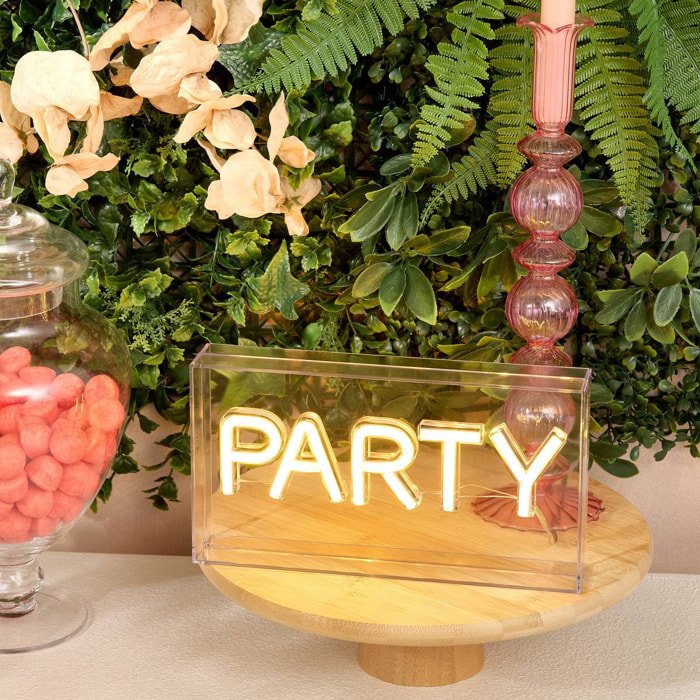 Néon LED à poser "Party" 23x12,5cm
