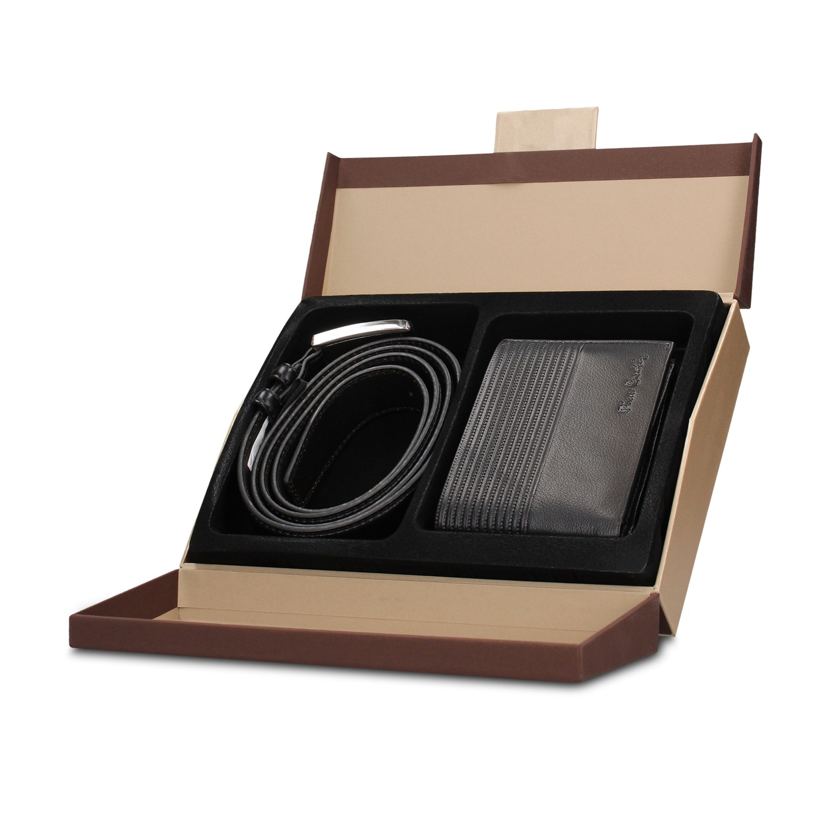 Set portafoglio e cintura uomo - Modello Erevan Lux - Vera pelle