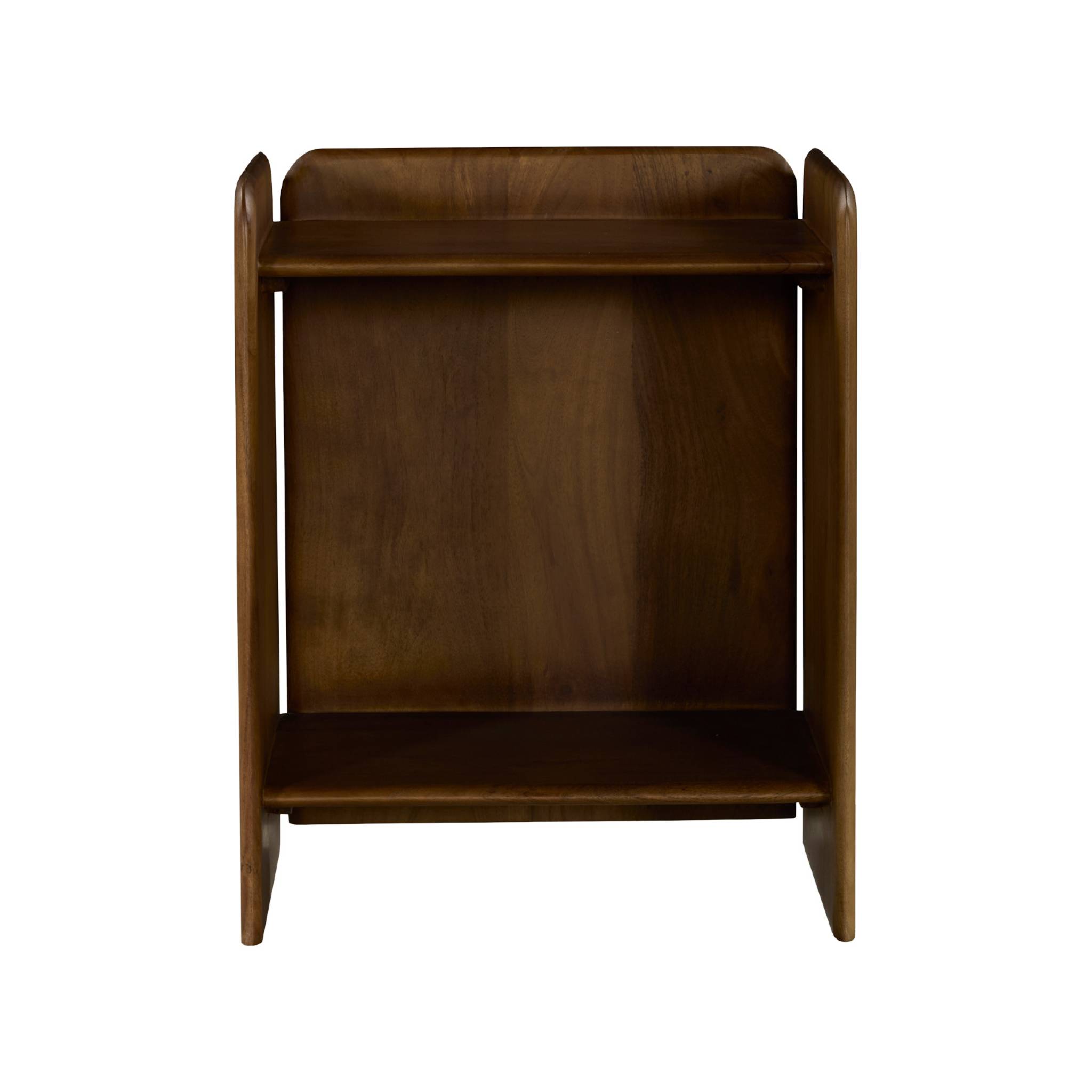 Table de chevet exotique bois d'acacia 2 niveaux (lot de 2) TARA