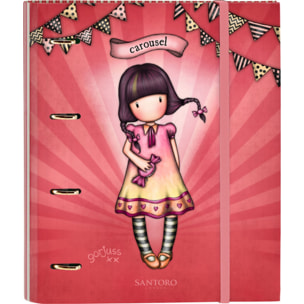 Carpeta 4 anillas 30mm c/recambio gorjuss™ fairground "carousel"
