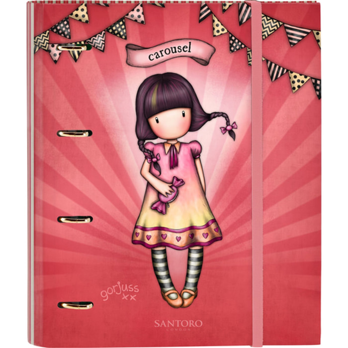 Carpeta 4 anillas 30mm c/recambio gorjuss™ fairground "carousel"