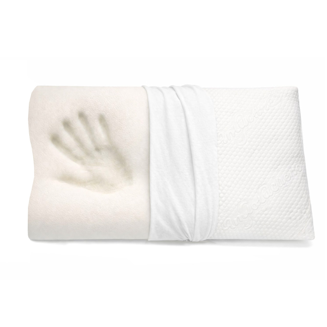 Guanciale Cervicale in Memory Foam con Federa Massaggiante– Cuscino Sfoderabile Sostegno Ergonomico per Collo e Cervicale