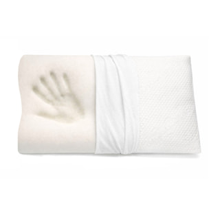 Guanciale Cervicale in Memory Foam con Federa Massaggiante– Cuscino Sfoderabile Sostegno Ergonomico per Collo e Cervicale