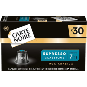 Espresso n°7 Classique x30 - Capsules compatibles Nespresso en aluminium
