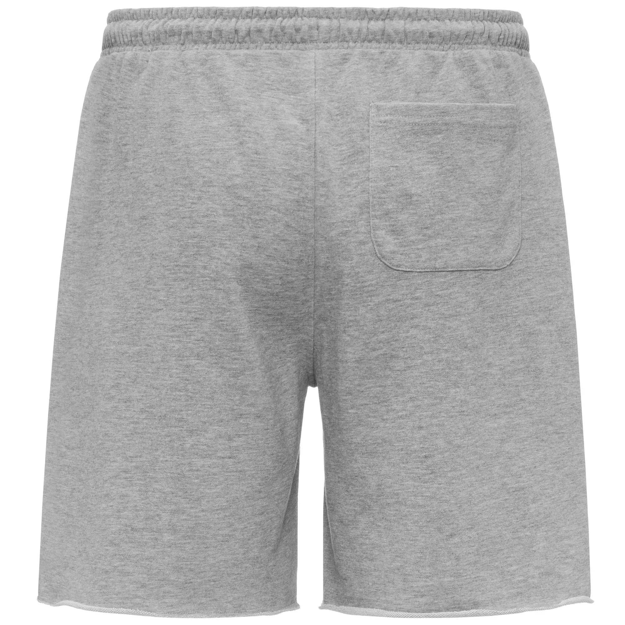 Kappa - Pantaloni Corti Uomo Grigio - Logo Felito