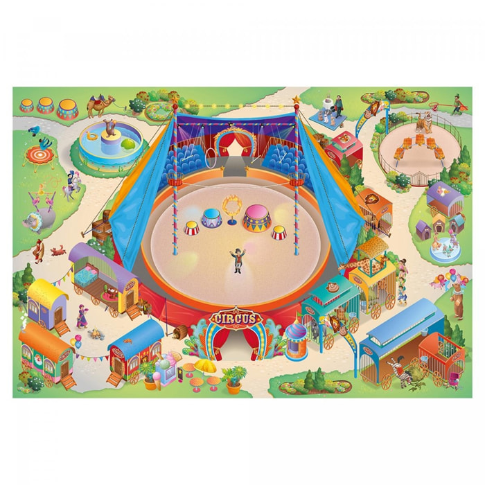 Tapis enfant sans velours Cirque