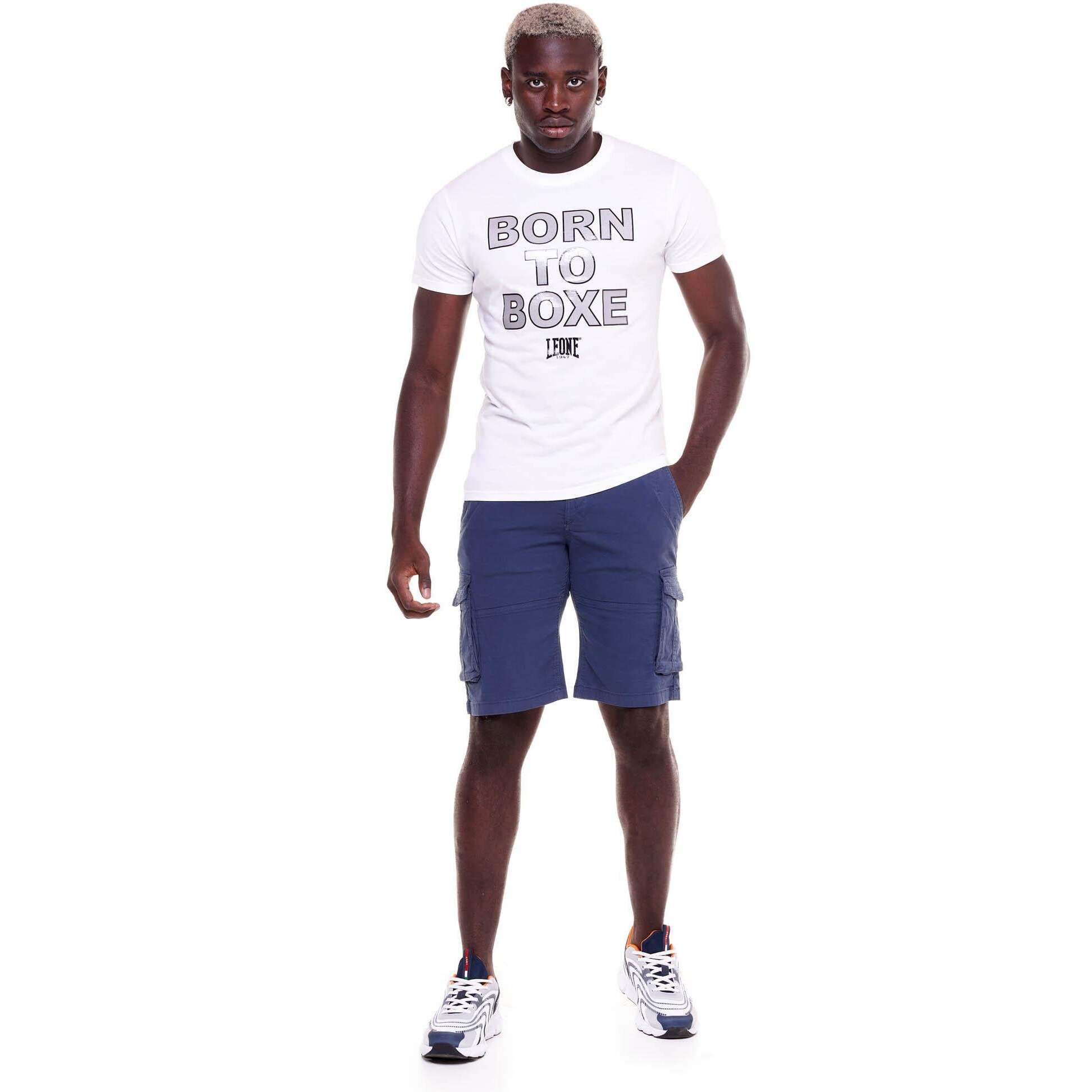 T-shirt da uomo stampa "Born to boxe" Sporty