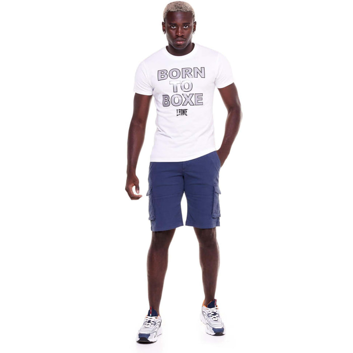 T-shirt da uomo stampa "Born to boxe" Sporty