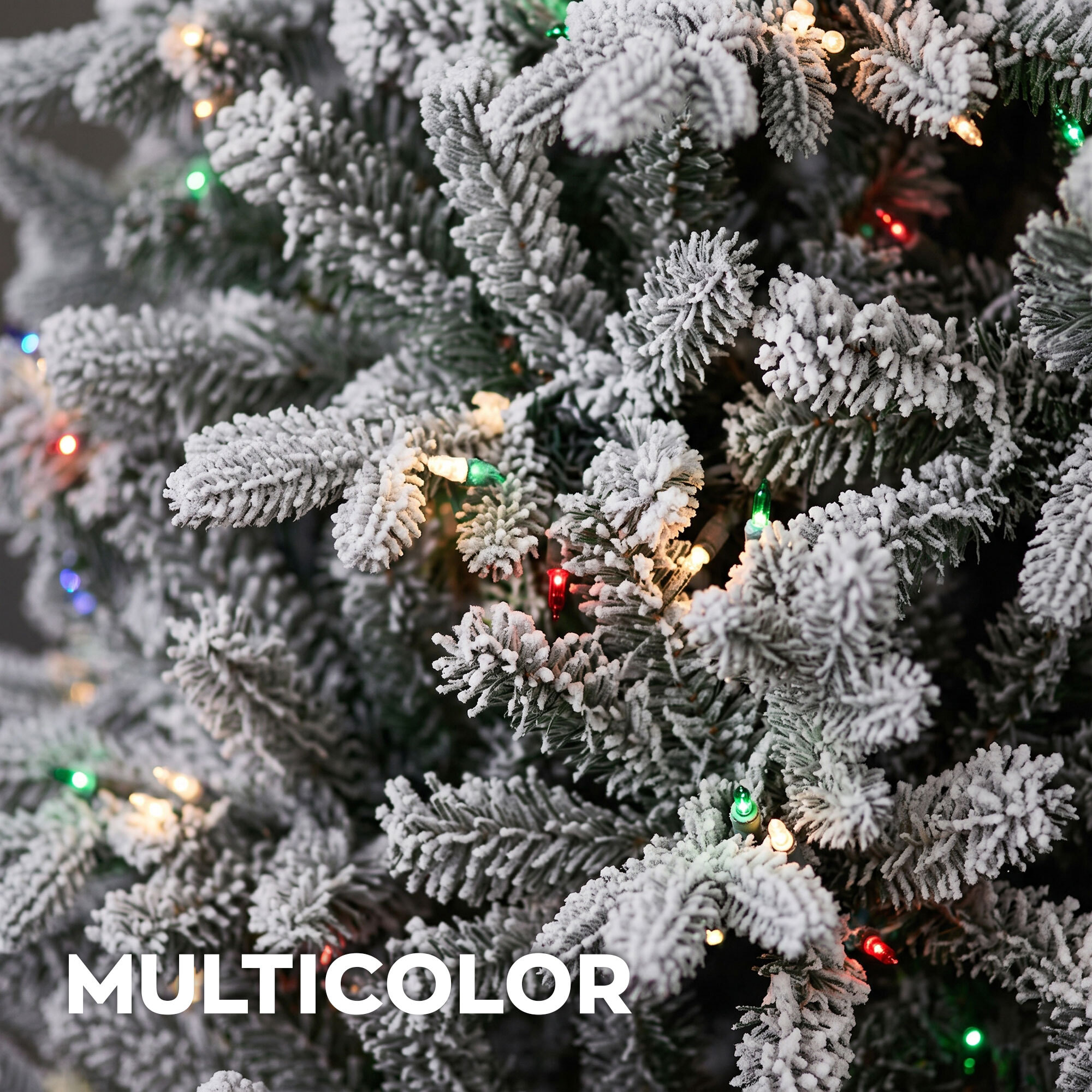 Scintilla - Albero di Natale con 3200 luci LED in PE e PVC Ø111x210 cm 1485 Punte
