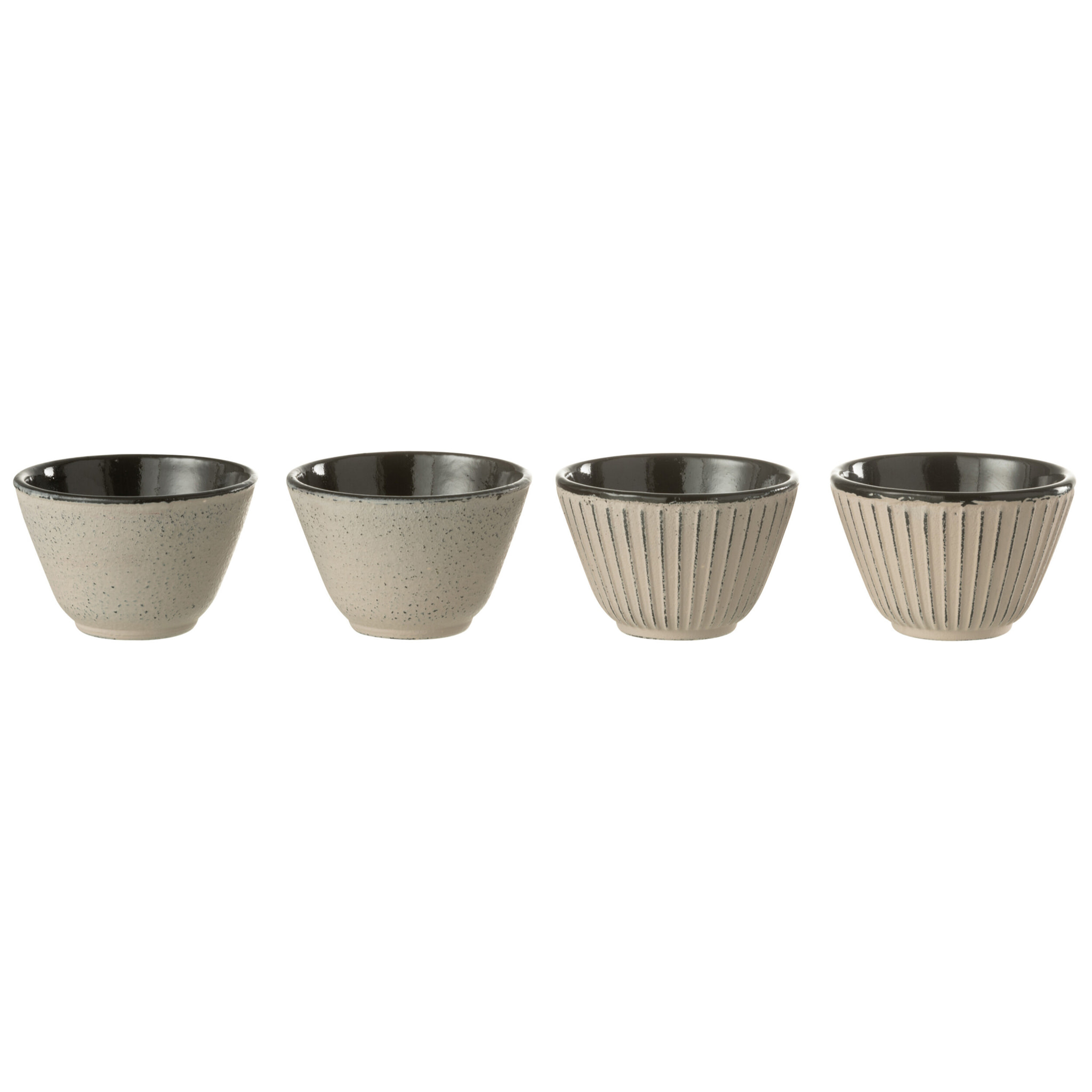 J-Line tasse - métal - beige - 2 boîtes de 2 pcs