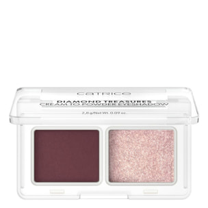 Diamond Treasures - Duo Fard à Paupières Crème Effet Poudre Formule Très Pigmentée