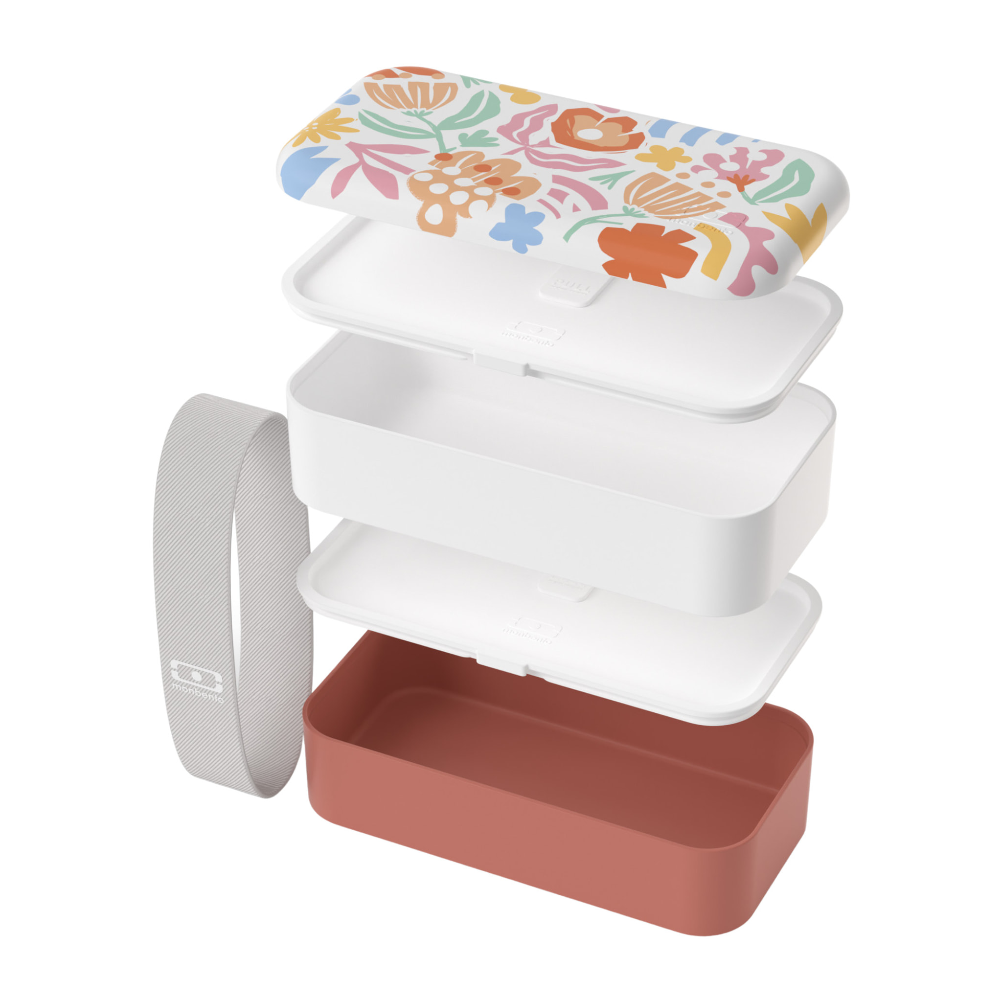 Lunch box 2 compartiments Original 1L Made in France rose Papercut
