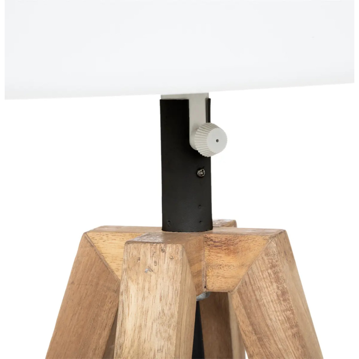 Lampes à poser d'extérieur "Matia" - bois d'acacia - marron caramel - H59 cm