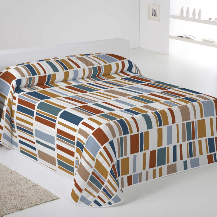 Icehome - Colcha Bouti Estampada - Reversible - 100% Poliéster - Microfibra - 70 gr/m² - Rendall
