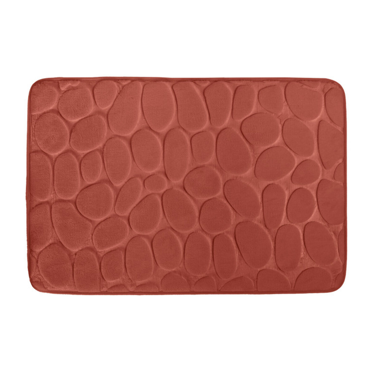 Tapis de bain Microfibre PEBBLE Terracotta MSV