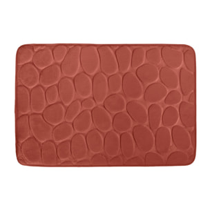 Tapis de bain Microfibre PEBBLE Terracotta MSV