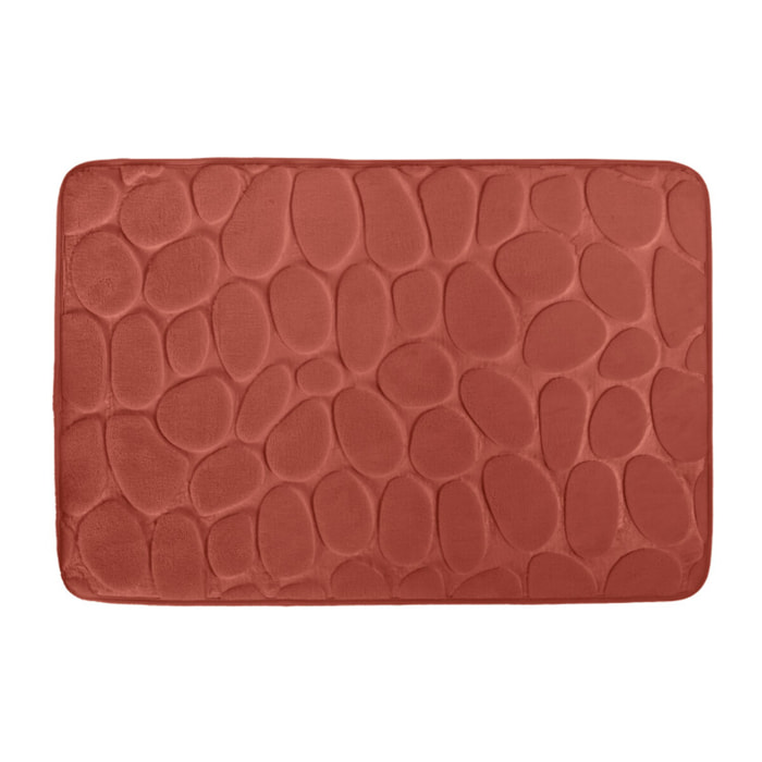 Tapis de bain Microfibre PEBBLE Terracotta MSV