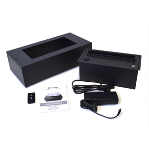 Cheminée de table décorative avec flamme simulée