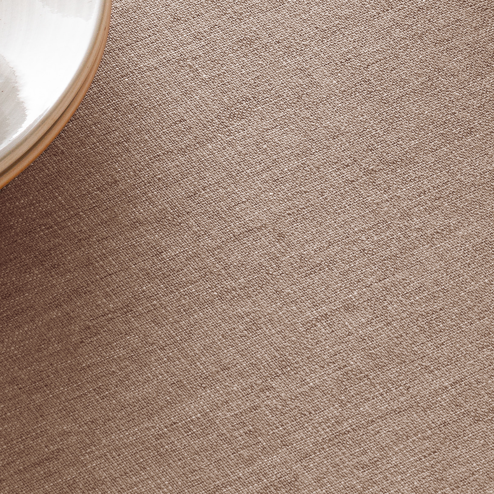 Nappe jacquard unie antitache INDRA TAUPE