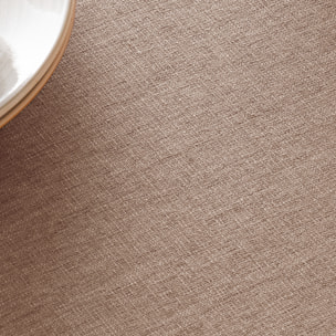 Nappe jacquard unie antitache INDRA TAUPE