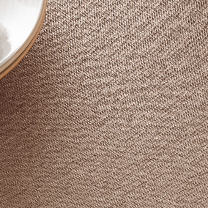 Nappe jacquard unie antitache INDRA TAUPE