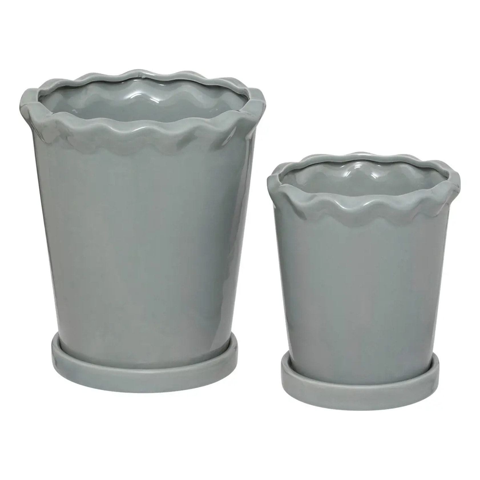 Lot de 2 cache-pots "Wild" H21/16cm