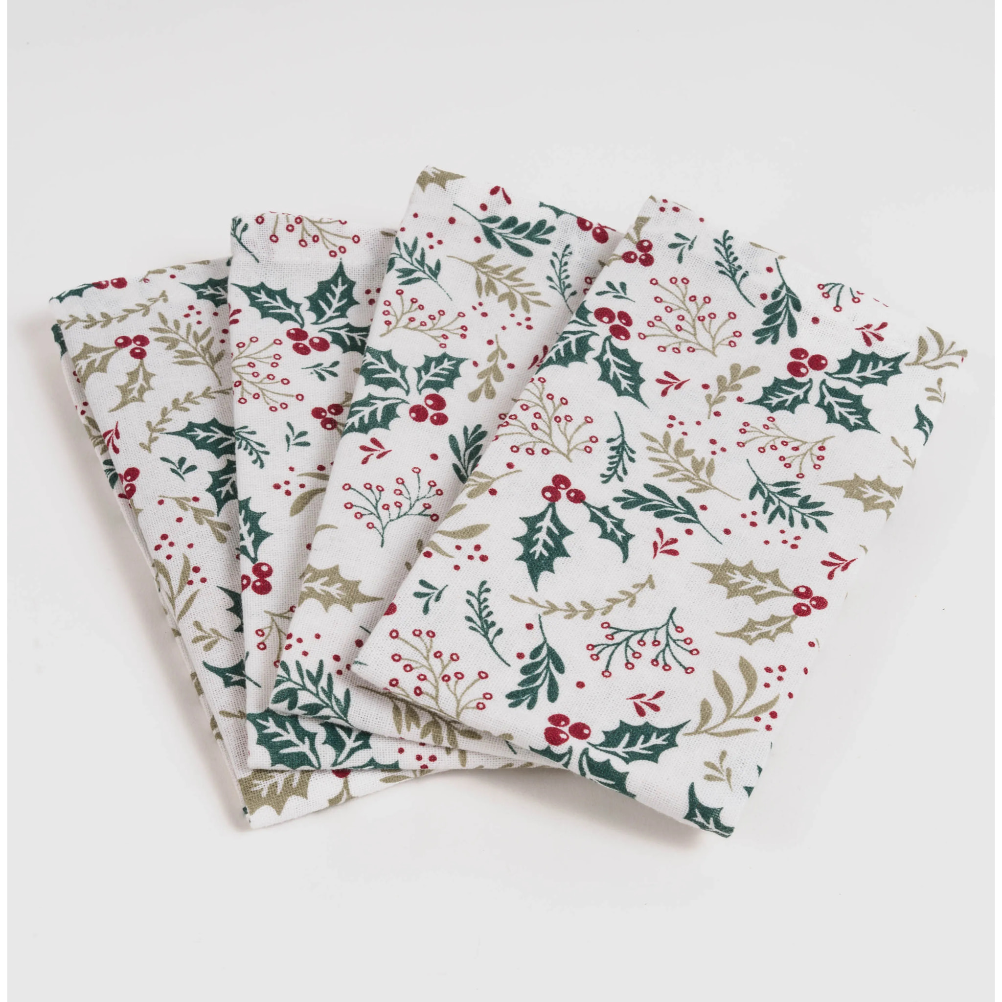 SET 4 SERVILLETAS HOLLY