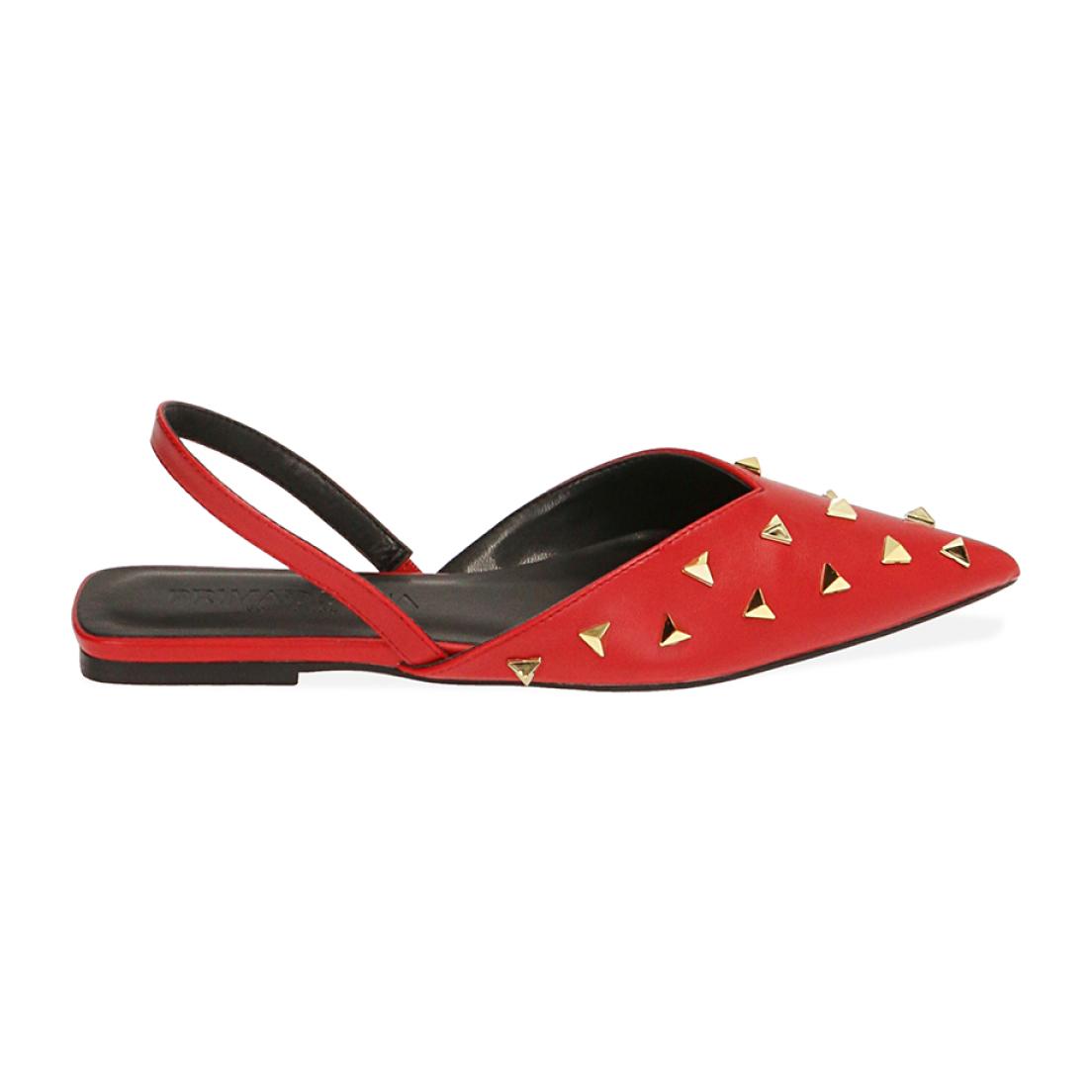 Ballerine slingback rosse