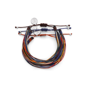 Bracciale Pack di 3 Bracciali Bruma Rainbow Acciao Placcato Oro