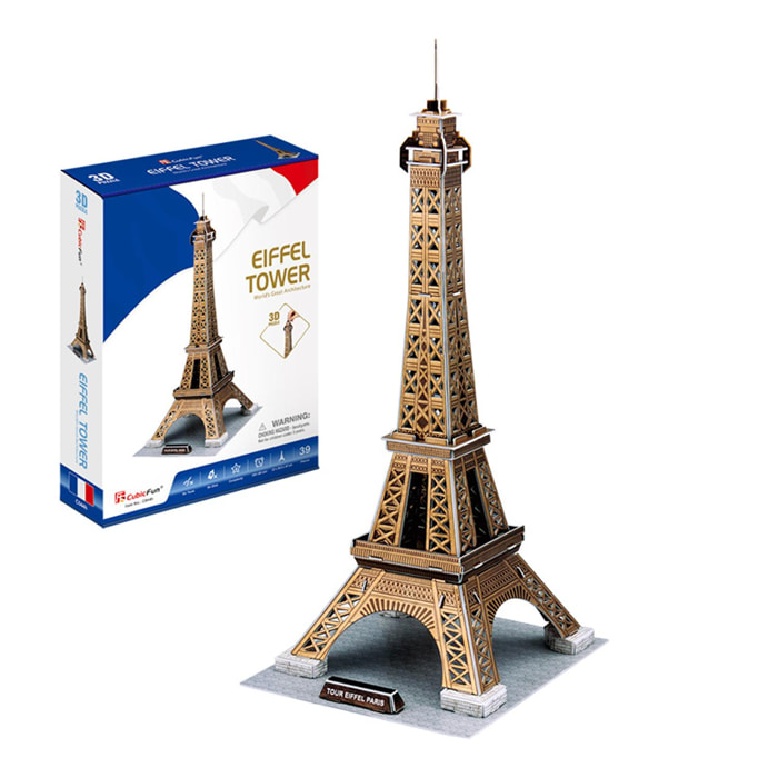 Puzzle 3D torre Eiffel 23x20,5x47 cm.