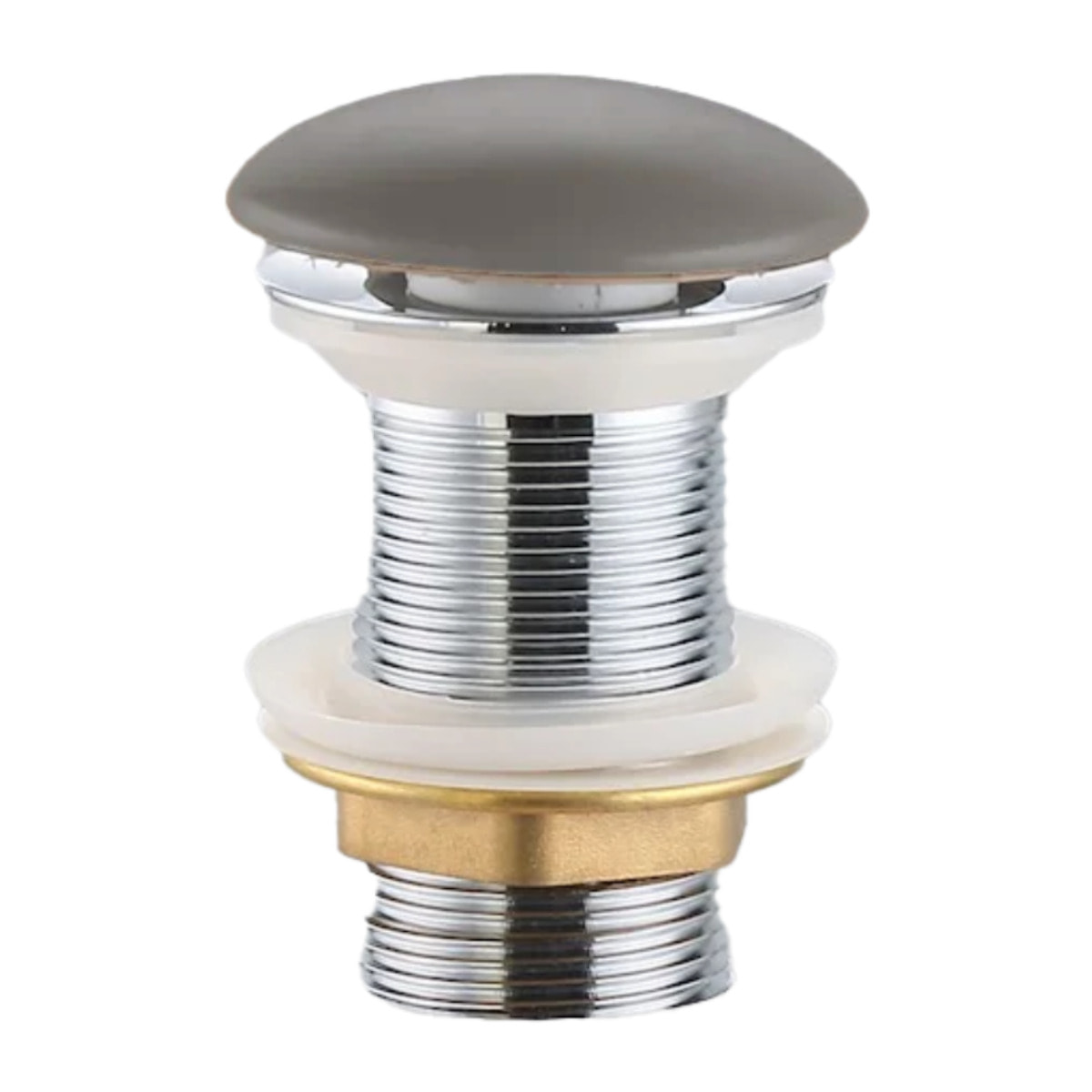PixL bonde à écoulement libre 5/4 " sans trop plein pour lavabos et vasques, gris mat (CEPXPLUGGRM)