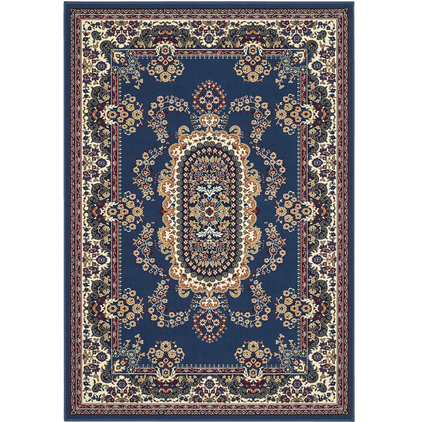 Tappeto Salotto Stile Persiano Azzurro