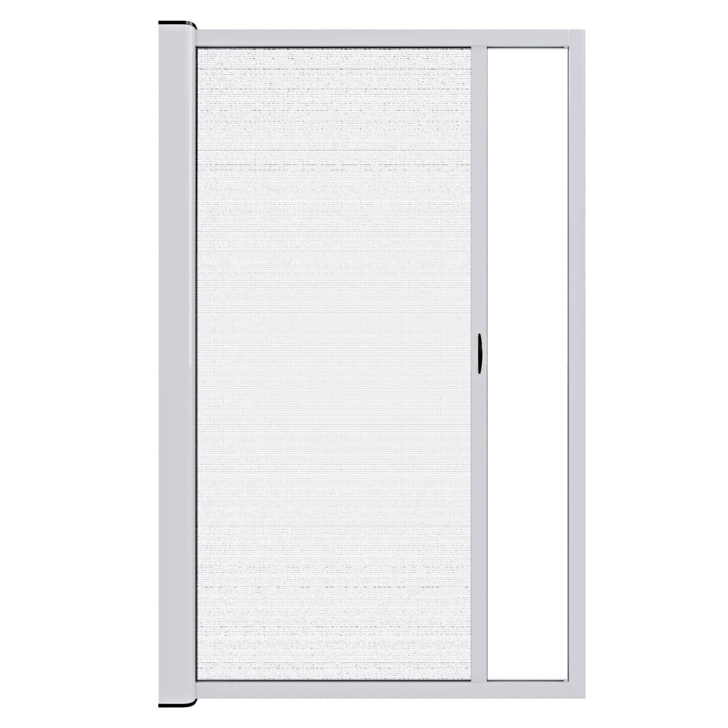 Zanzariera Universale Scorrimento Orizzontale Per Porte Portafinestra Balconi A Rullo Avvolgibile Telaio Alluminio In Kit Colore Bianco 150 x 250 cm