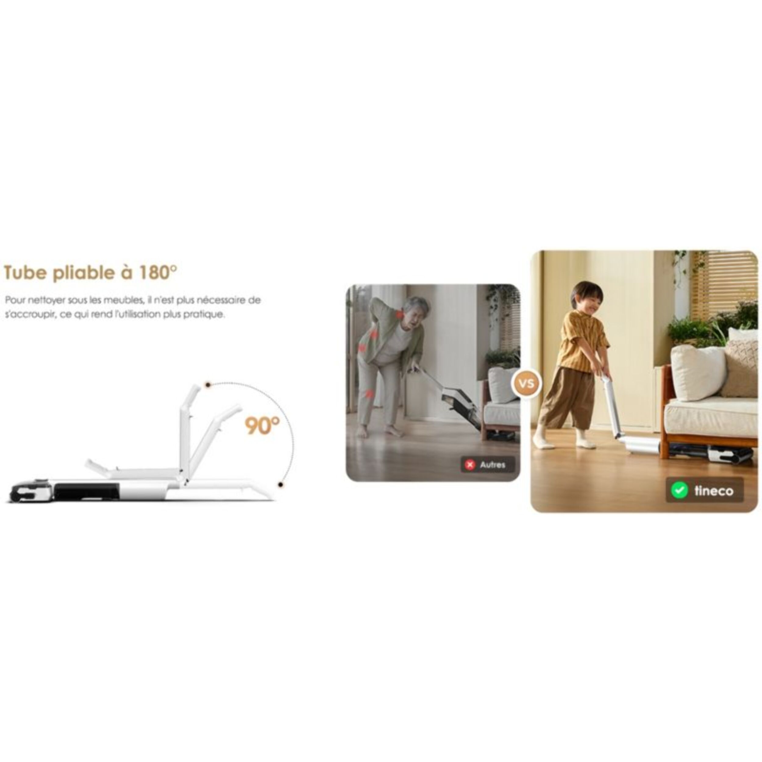 Aspirateur laveur TINECO pliable Floor One I7 Fold Premium