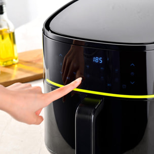 Freidora de aire xtra de 6l y 1500w con 8 programas