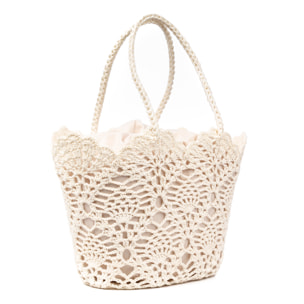 Zelbio borsa a spalla donna. Realizzata in cotone.