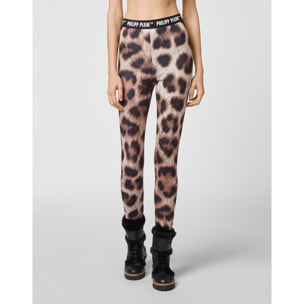 PHILIPP PLEIN High Waist Trousers LEOPARD