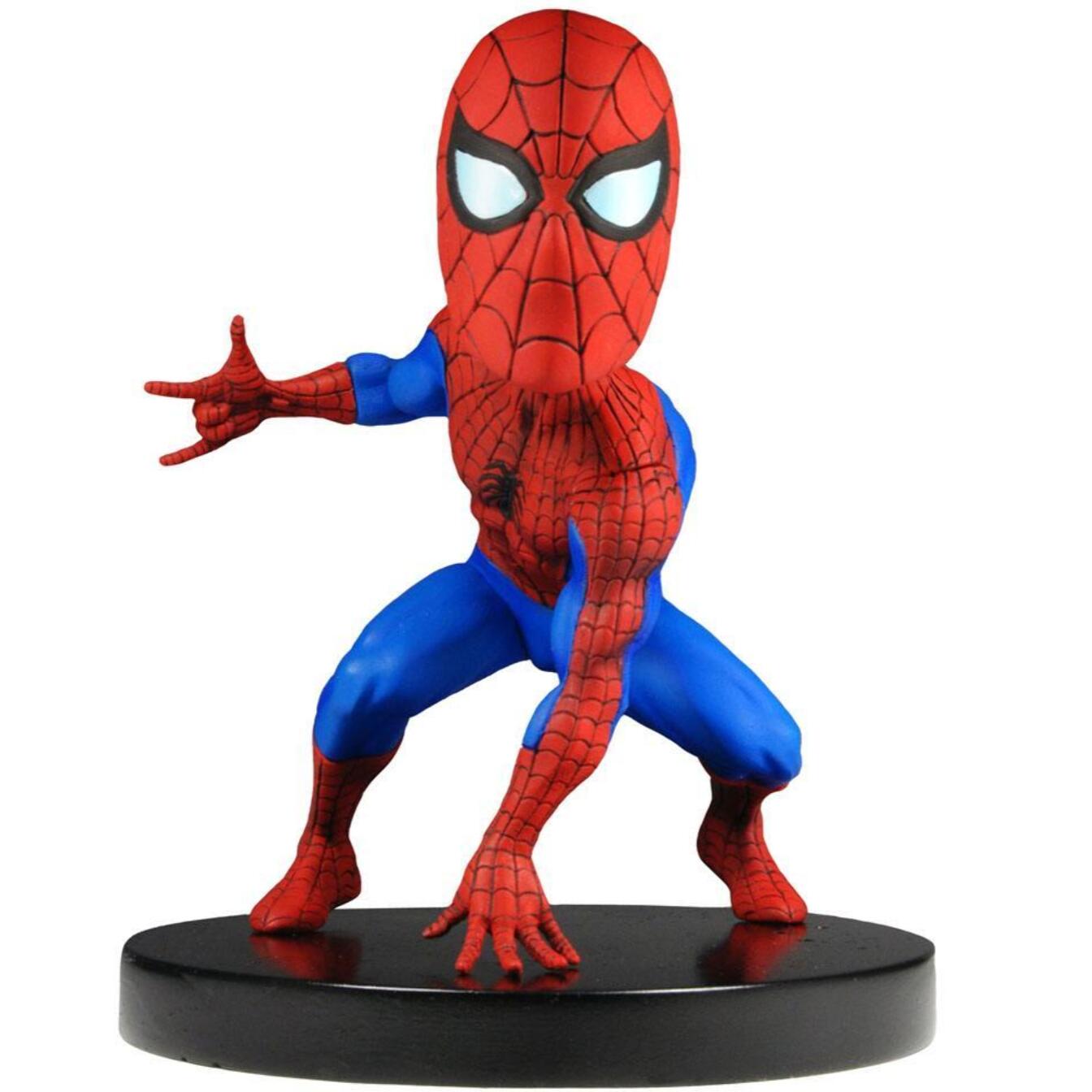 Marvel Classic Extreme Head Knocker Bobble-Head in Resina Spider-Man 13 Cm Neca